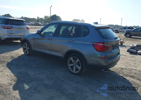 2017 BMW X3 Sdrive28I z USA, uszkodzony, nr VIN 5UXWZ7C32H0X42277